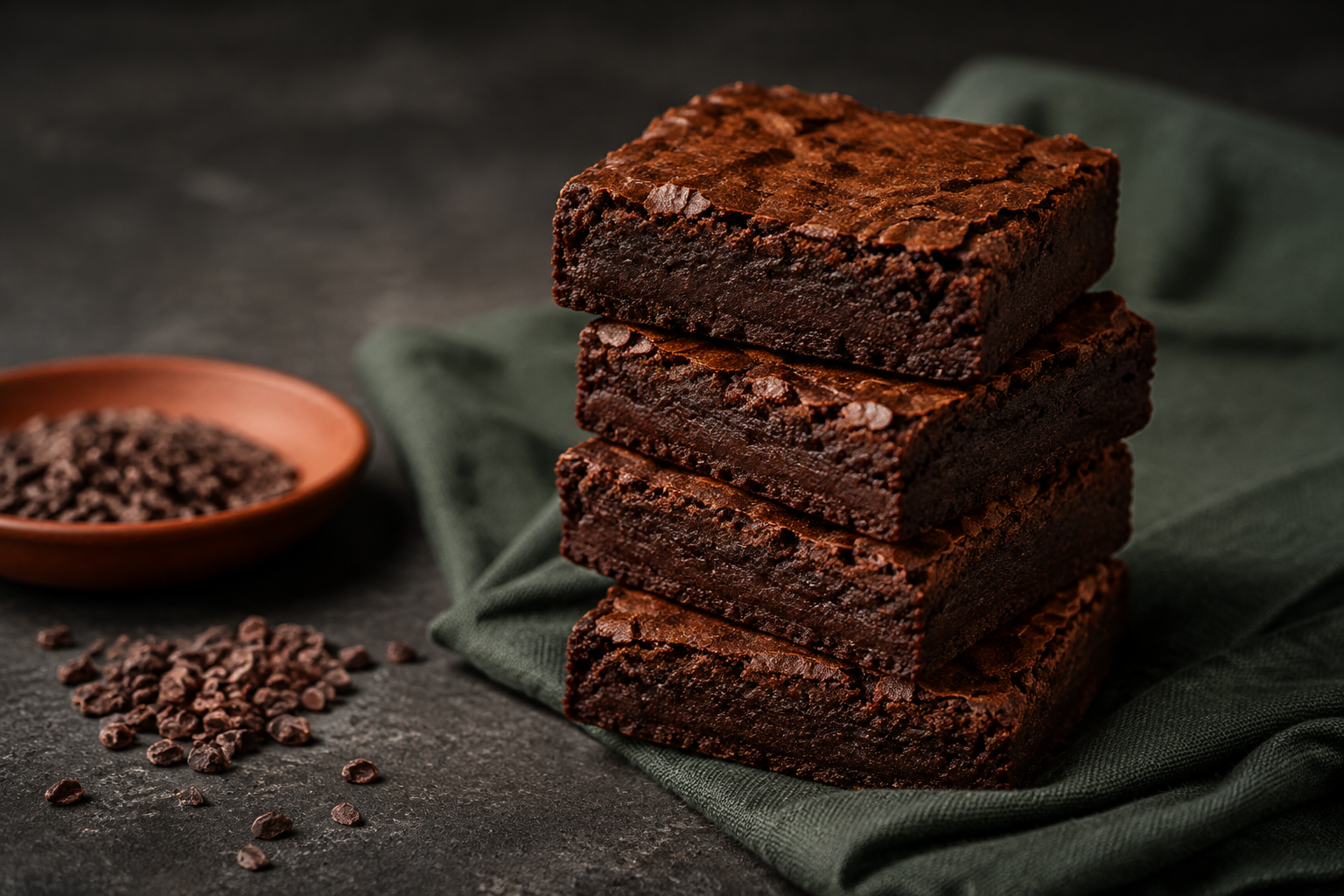 Brownie de feijão-preto com cacau: vegano, sem glúten e sem leite
